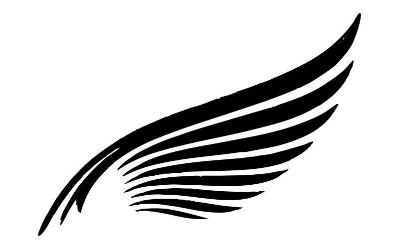 The logo features a stylized wing Illustration