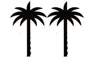 A minimalist featuring a stylized plam tree
