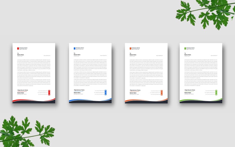Corporate Letterhead Template Ver-5 Corporate Identity