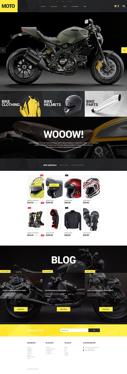 PrestaShop Main Page Screenshot