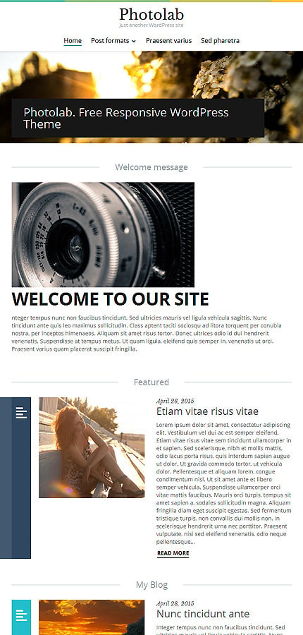 Kit Graphique #53920 Photolab Photographe WordPress Themes - Tablet Layout 