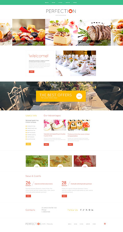 Food Delivery Services Website Template Website Templates