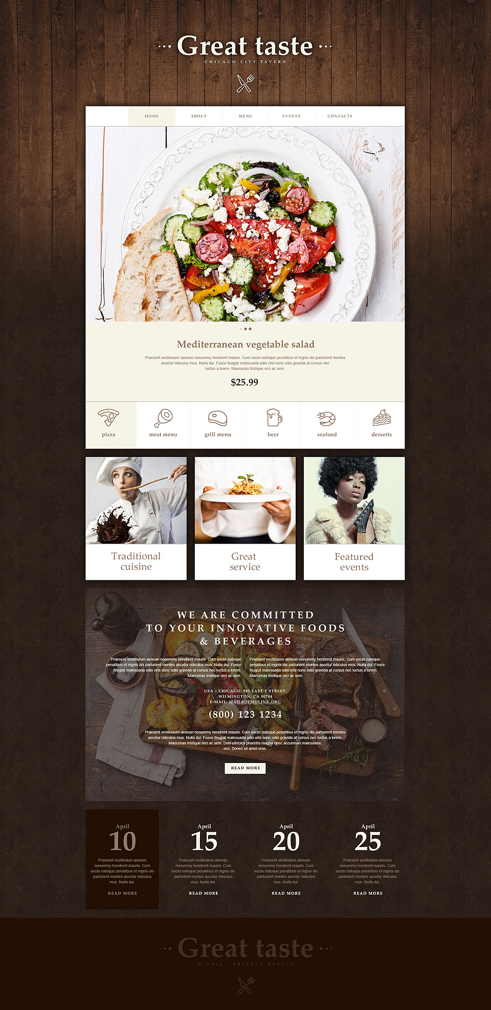 Cafe and Restaurant Muse Template New Screenshots BIG