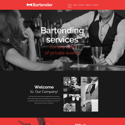 Cocktail Bar Website Templates