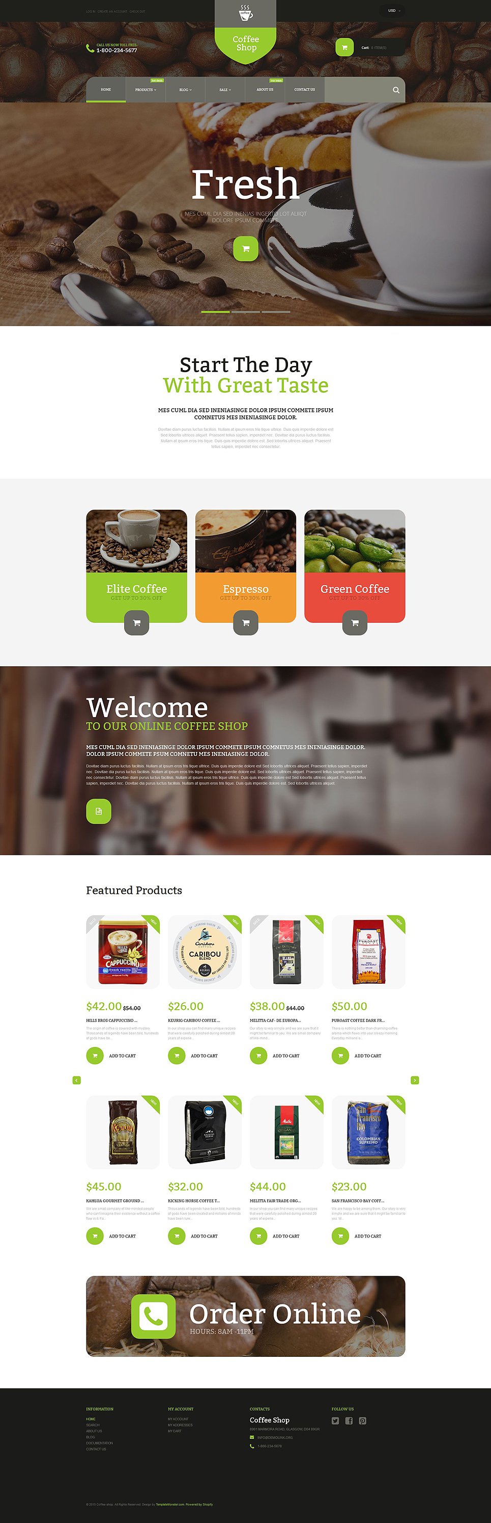 Coffee Store Shopify Theme New Screenshots BIG