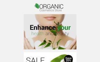 Cosmetics Store Responsive Newsletter Template