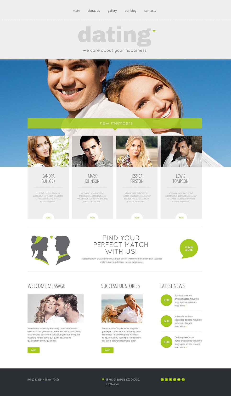 wordpress dating agency theme