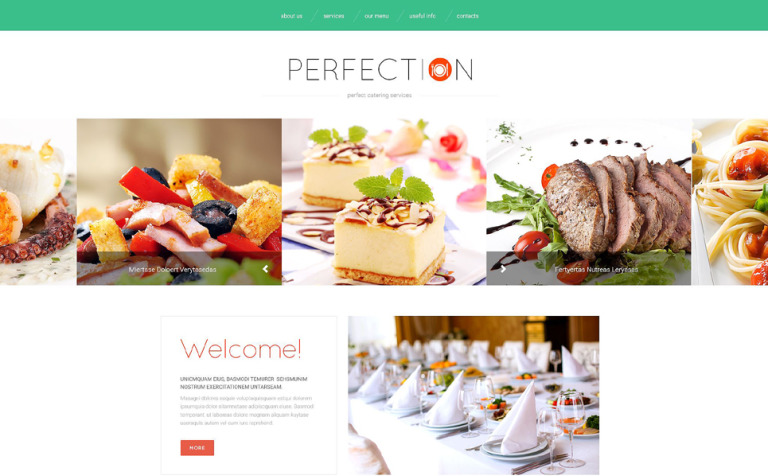 Food Delivery Services Parallax Website Template Big Screenshot Food Delivery Services Website Template New Screenshots BIG