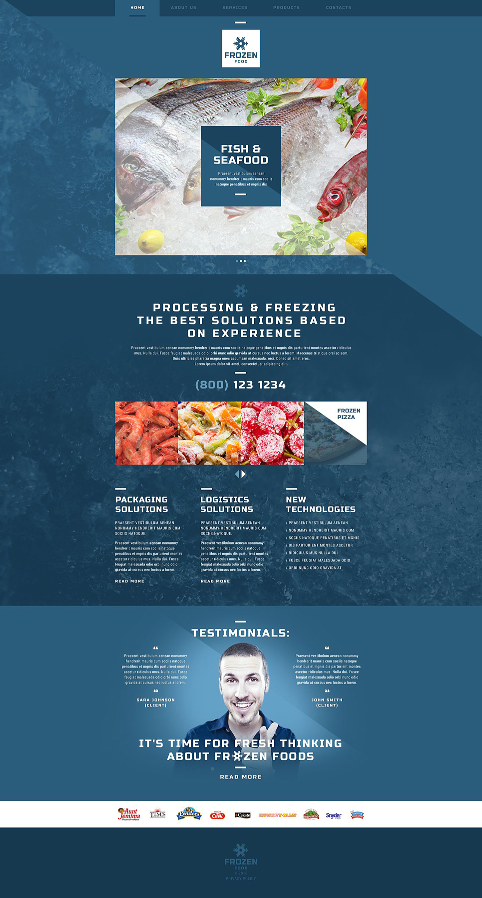 Frozen Seafood Website Template New Screenshots BIG