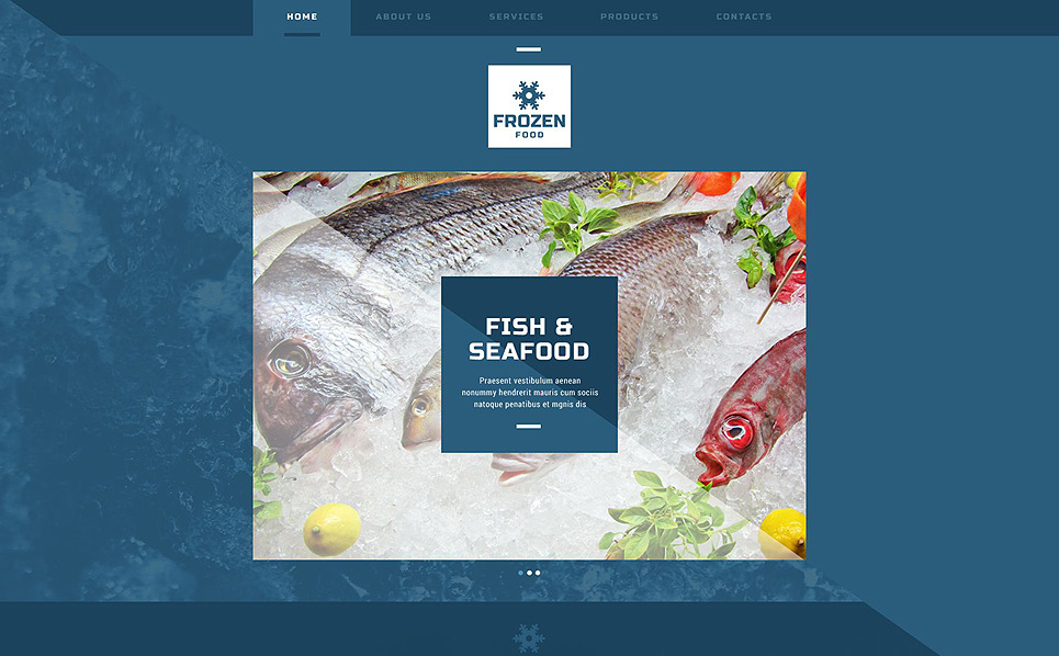 Frozen Seafood site Template
