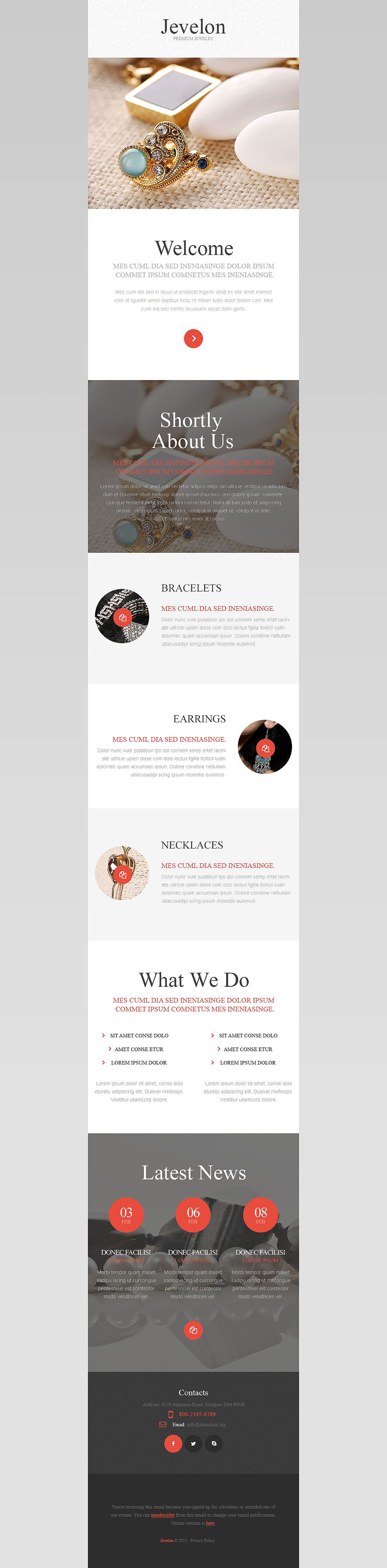 Jewelry Responsive Newsletter Template New Screenshots BIG