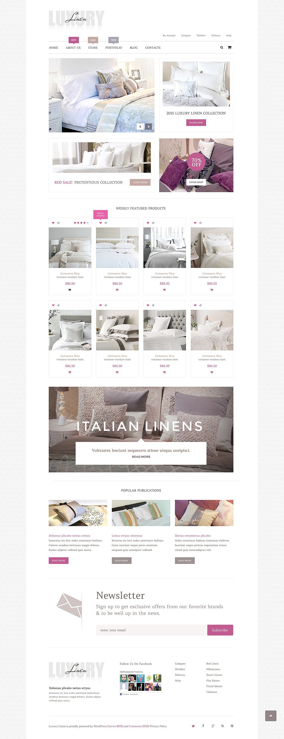 Luxury Linen WooCommerce Theme New Screenshots BIG