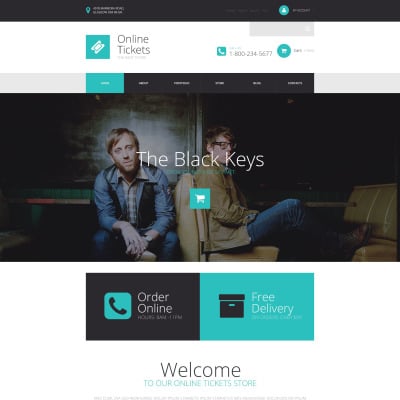 tickets website templates templatemonster