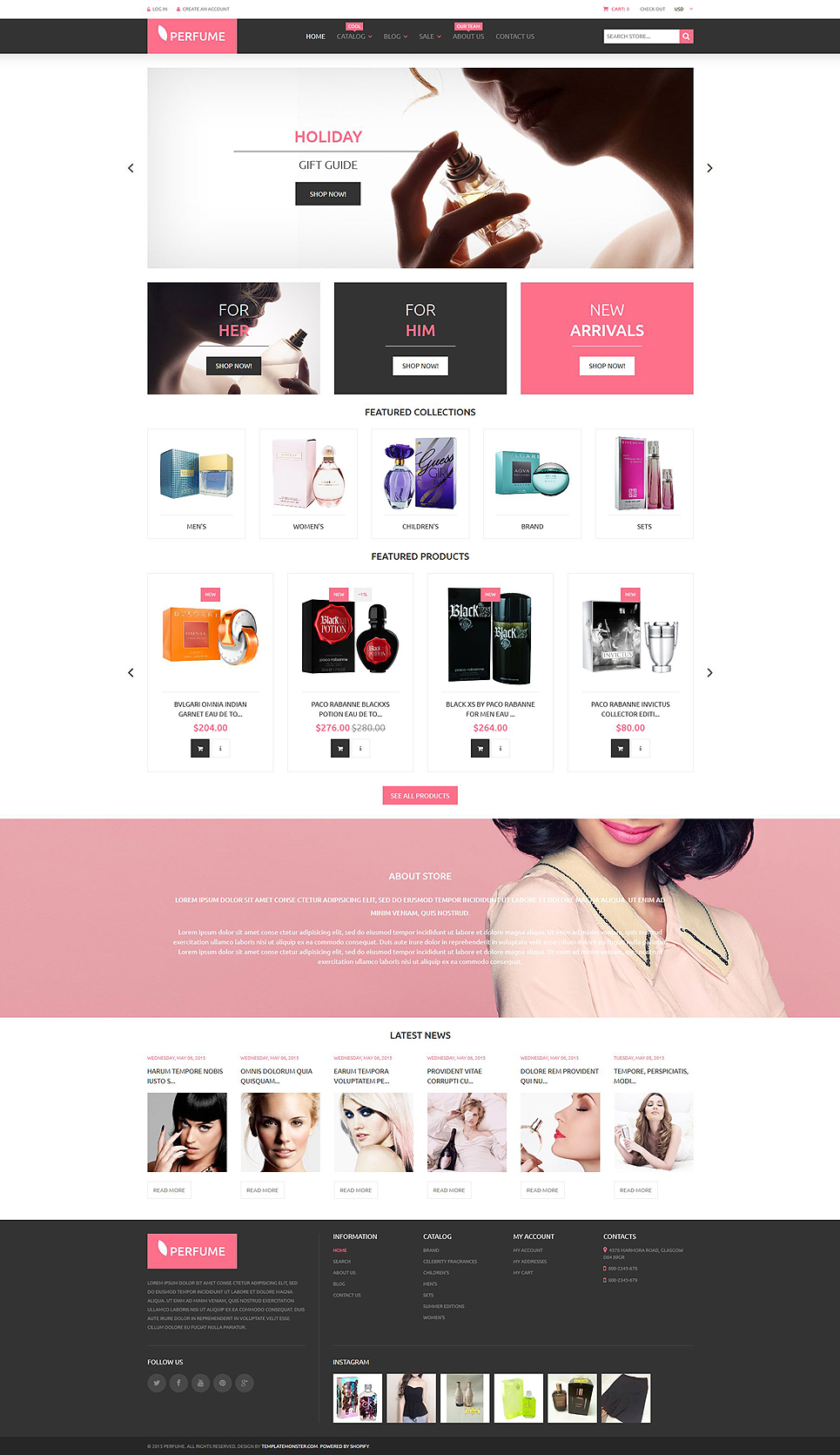 Perfumes  Cosmetics Shopify Theme New Screenshots BIG