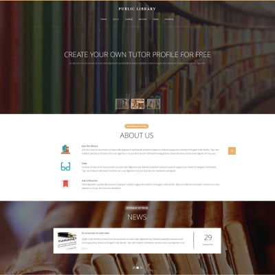 15  Best Library Website Templates TemplateMonster