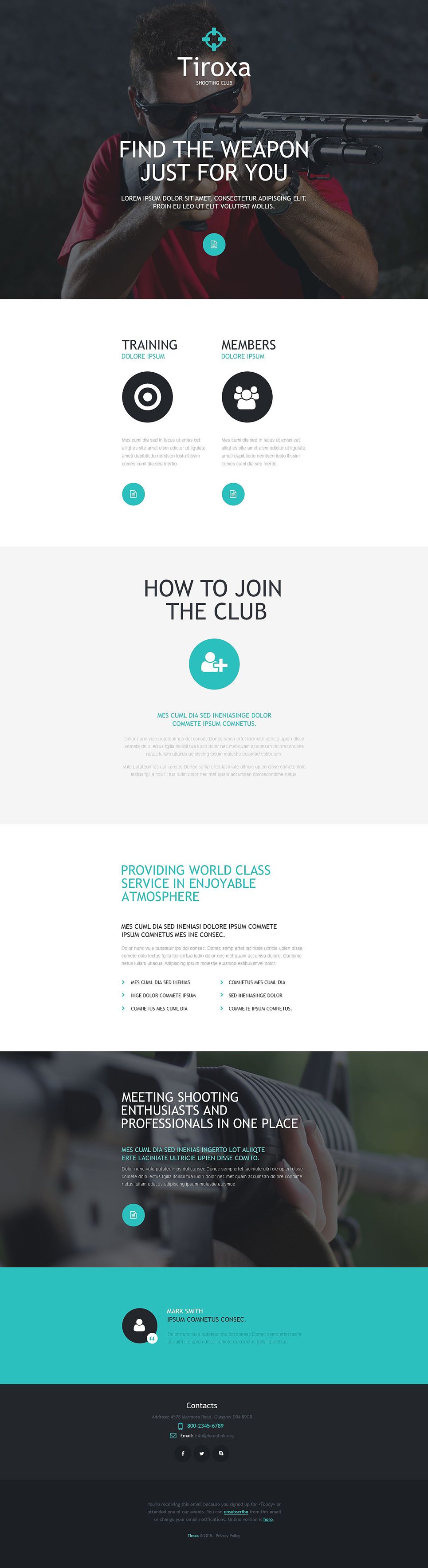 Shooting Responsive Newsletter Template New Screenshots BIG