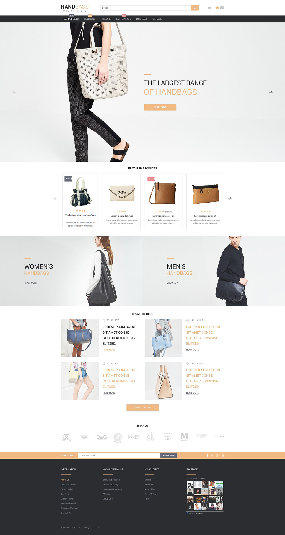 Stylish Bags Boutique Magento Theme New Screenshots BIG
