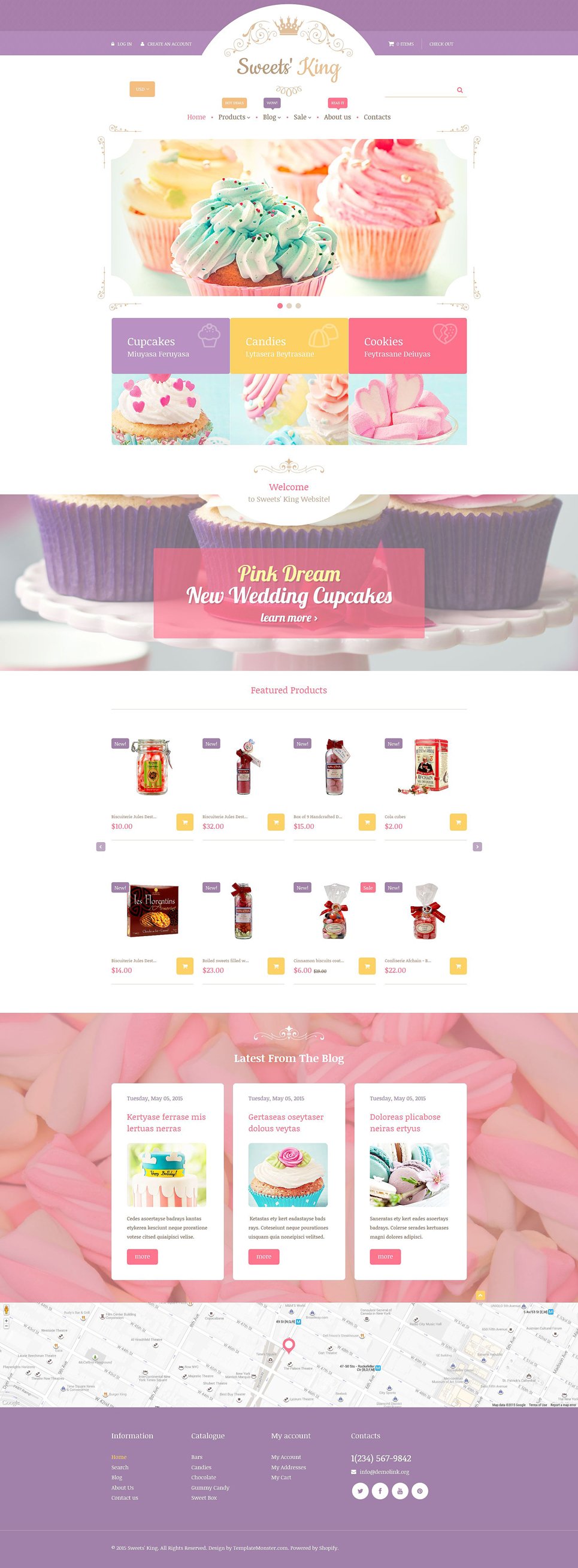 Sweets' King Shopify Theme New Screenshots BIG