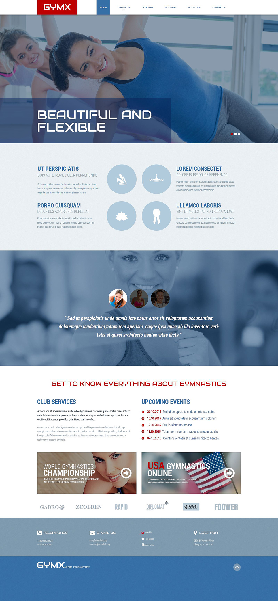 Womens Fitness Club Website Template New Screenshots BIG