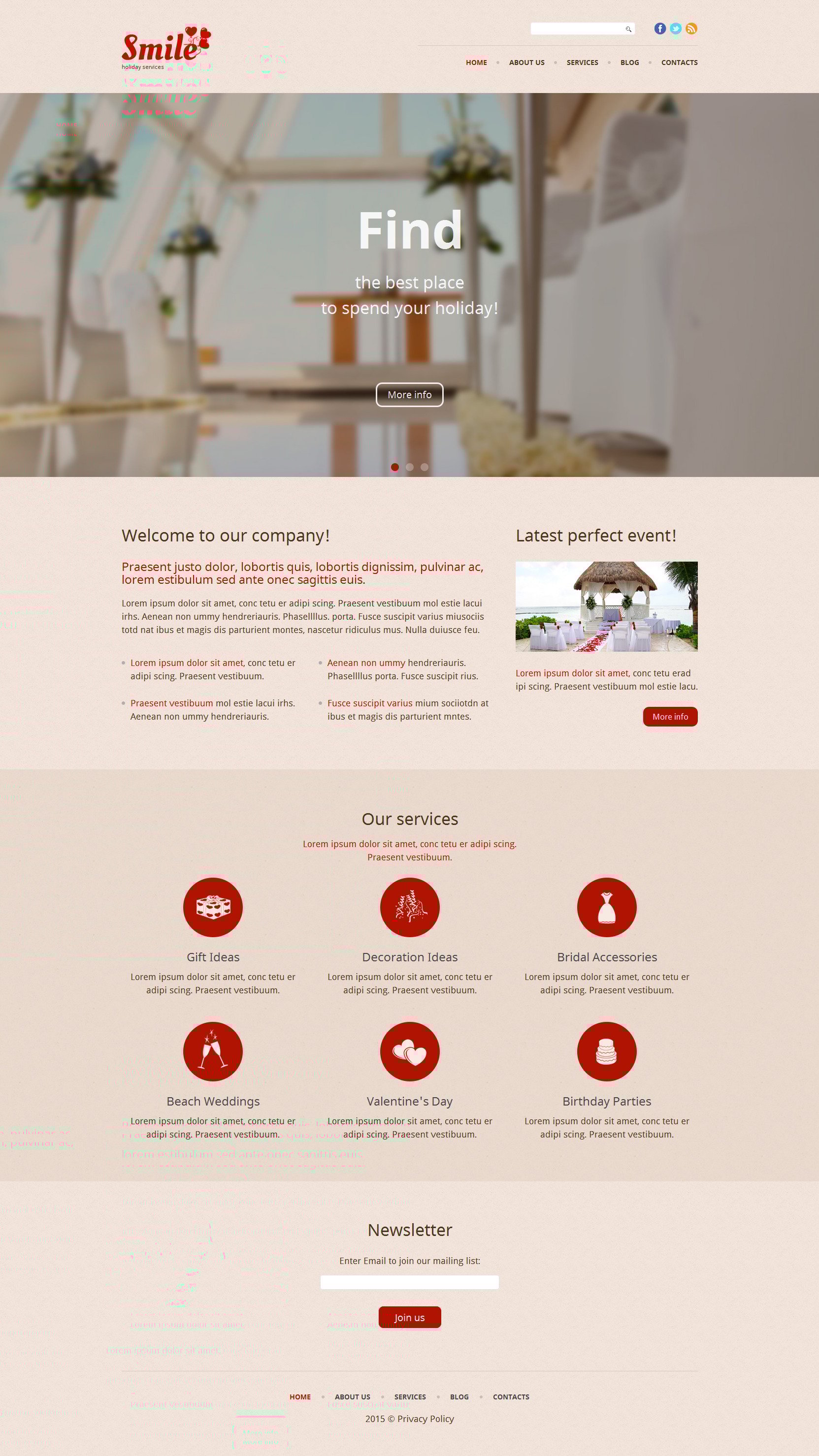 WordPress Theme namens "Lächeln" #53940