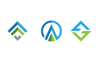 A Letter Logo Business Concept design Template v3.4