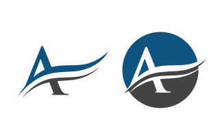 A Letter Logo Business Concept design Template v3.6