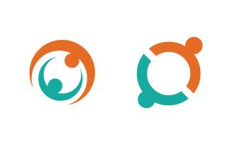 Adoption care community network and social logo design v3.2