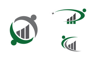 Business Finance icon Logo design illustration v3.2