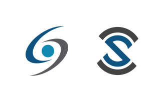 Business S letter logo design vector template v3.3