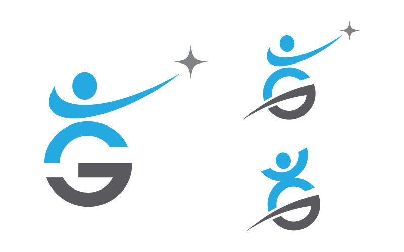 Healthy life Human character logo sign illustration v3.1 Logo Template