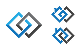 Home industrial Property concept icon logo illustration v3.13