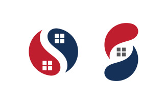 Home industrial Property concept icon logo illustration v3.22