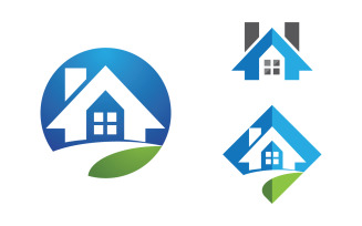 Home industrial Property concept icon logo illustration v3.5