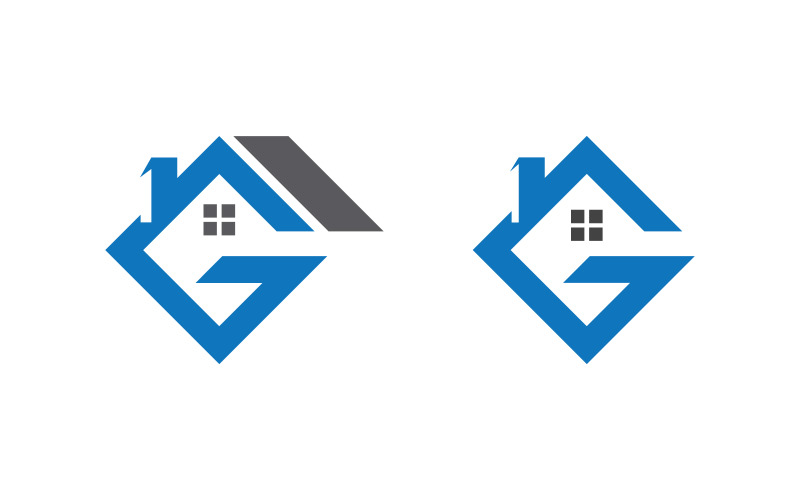 Home industrial Property concept icon logo illustration v3.8 Logo Template