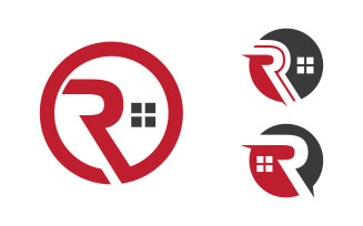 Home industrial Property concept icon logo illustration v3.9