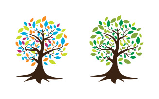 Tree leaf ecology nature Healthy vegan concept element v3.4