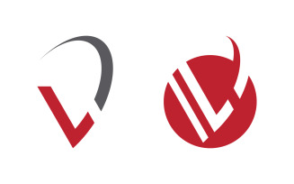 V Letter icon Business Logo Template design illustration v3.1