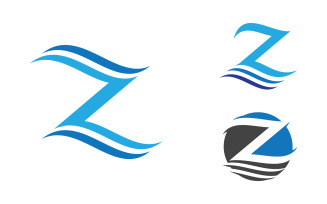 Water wave concept icon vector illustration design template v3.2