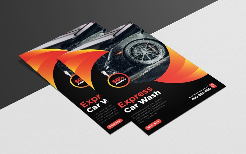 Car Wash Flyer Template Ver-1 Corporate Identity