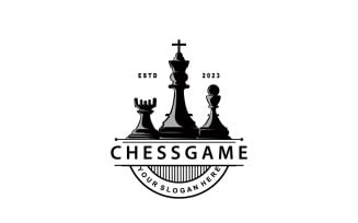 Chess Game Logo Chess Piece Design V1