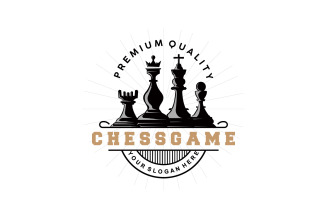 Chess Game Logo Chess Piece Design V2