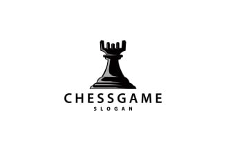 Chess Game Logo Chess Piece Design V6