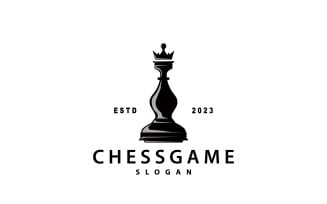 Chess Game Logo Chess Piece Design V7