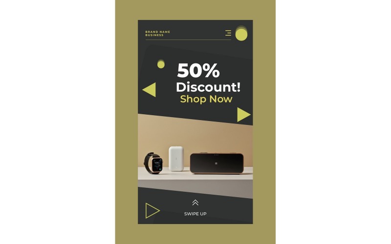 Instagram Stories 50% Discount Shop Now Social Media