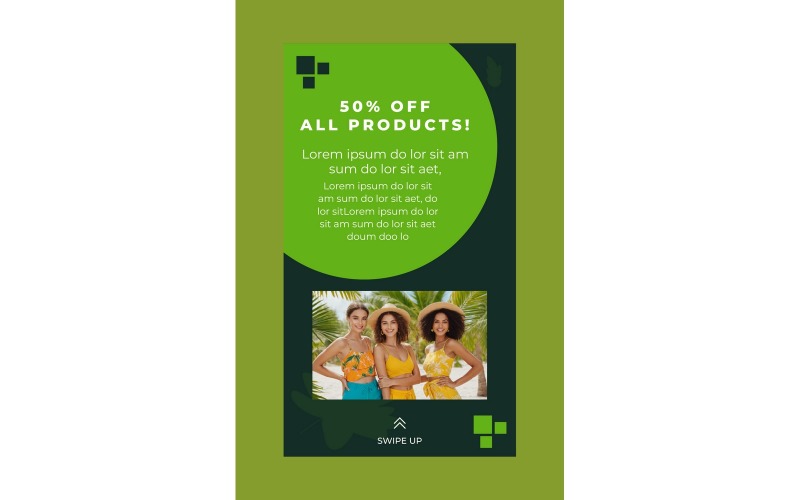 Instagram Stories 50% OFF All Products Social Media