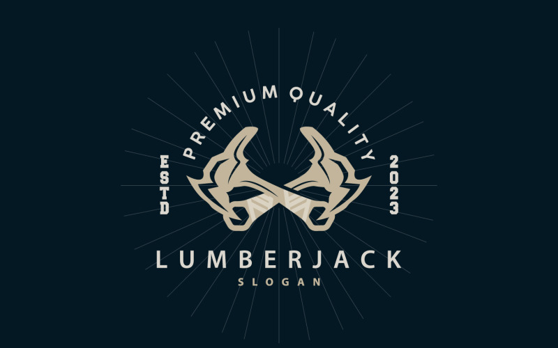 Axe Logo Simple Design Illustration Symbol V4 Logo Template