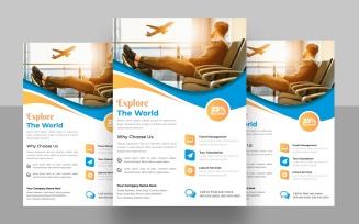 Modern Travel Agency Flyer Template Ver-3