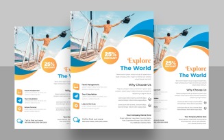 Modern Travel Agency Flyer Template Ver-4