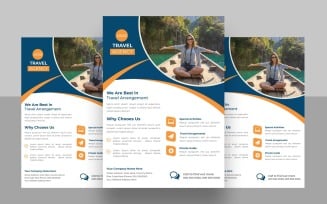Modern Travel Agency Flyer Template Ver-7