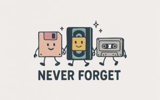 Never Forget PNG, Retro Technology Digital Download, Funny Vintage Nostalgia Shirt, Cassette Tape